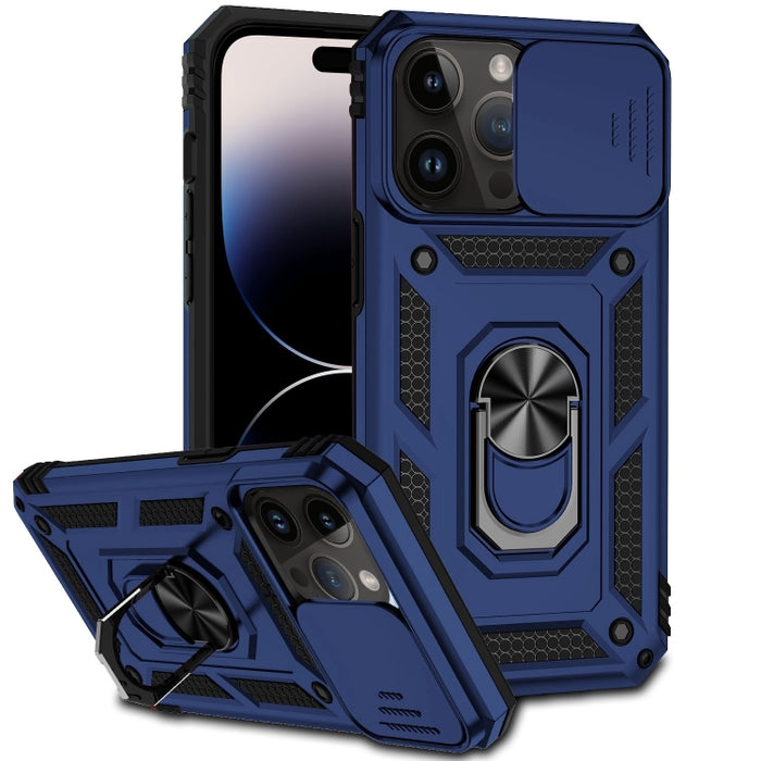 Estuche para teléfono con soporte deslizante Camshield, For iPhone 14, For iPhone 14 Plus, For iPhone 14 Pro, For iPhone 14 Pro Max