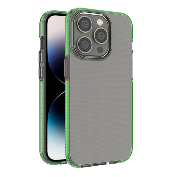 Caja de teléfono de TPU transparente de dos colores