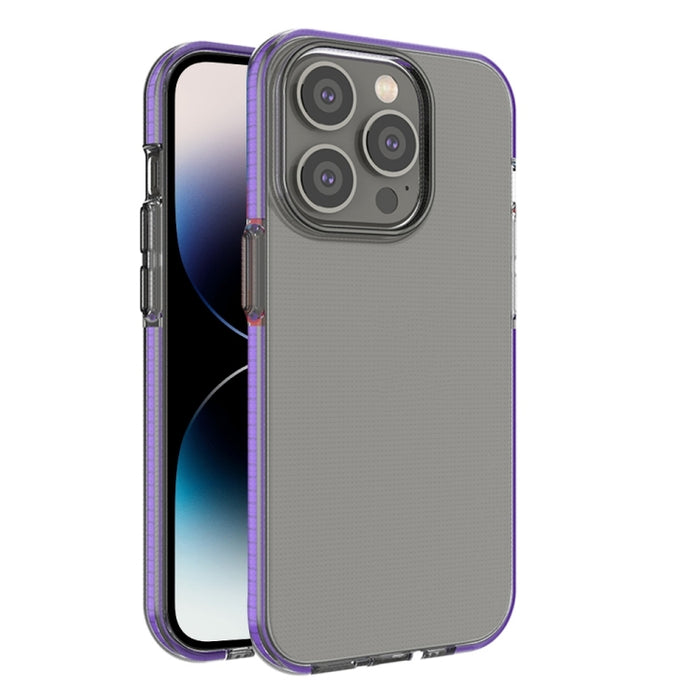 Caja de teléfono de TPU transparente de dos colores