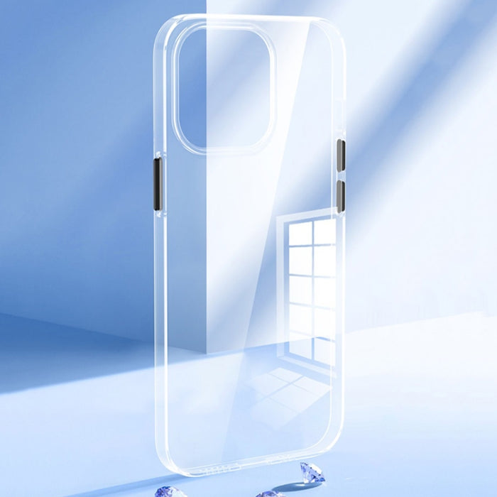 Caja transparente del teléfono del botón del metal de la PC