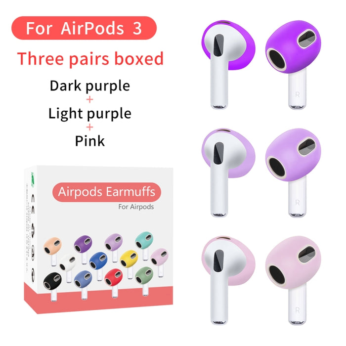 3 pares de orejeras de silicona para auriculares