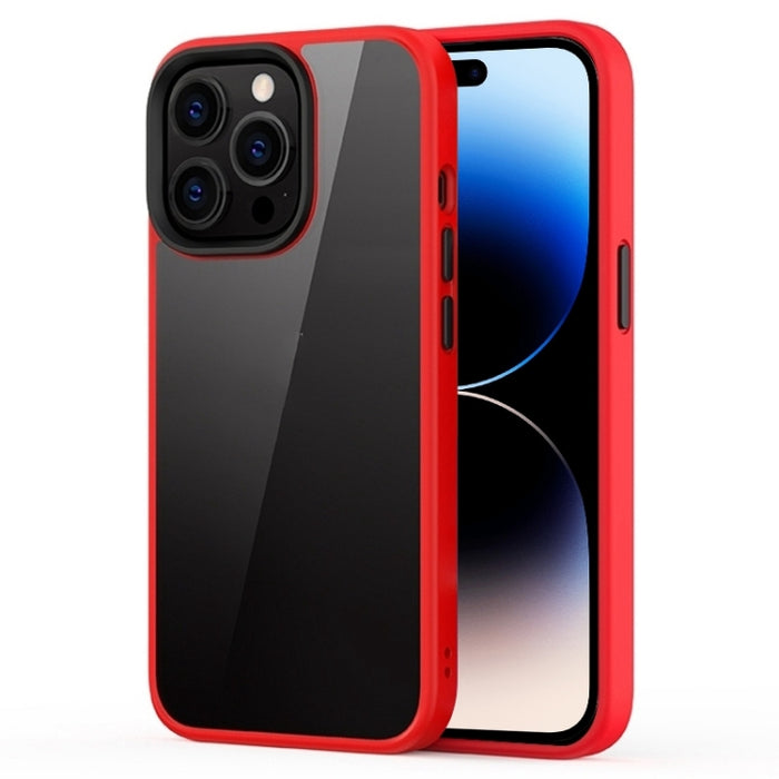 Estuche para teléfono transparente esmerilado híbrido Ming Shield