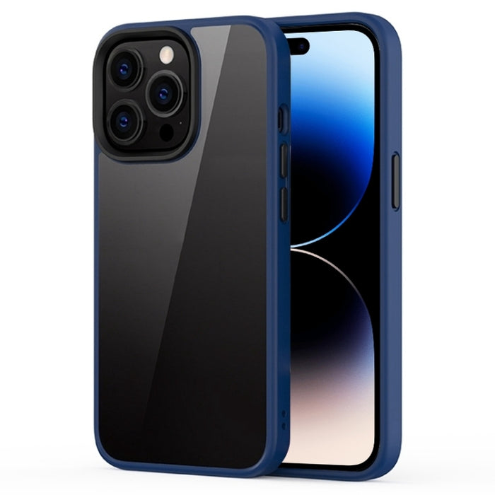 Estuche para teléfono transparente esmerilado híbrido Ming Shield