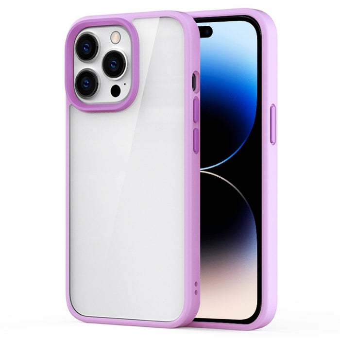 Estuche para teléfono transparente esmerilado híbrido Ming Shield