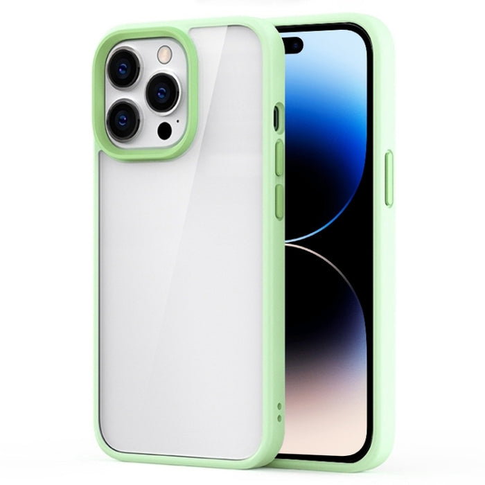 Estuche para teléfono transparente esmerilado híbrido Ming Shield
