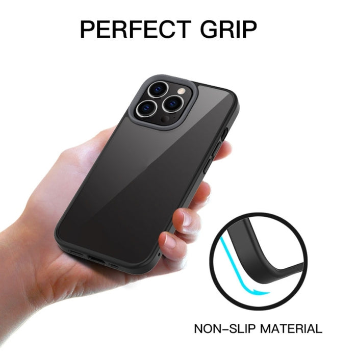 Estuche para teléfono transparente esmerilado híbrido Ming Shield
