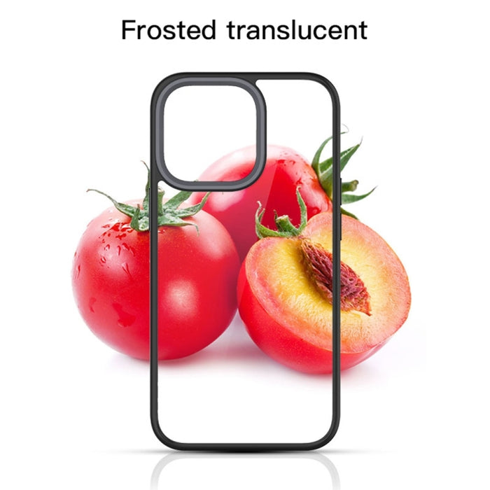 Estuche para teléfono transparente esmerilado híbrido Ming Shield