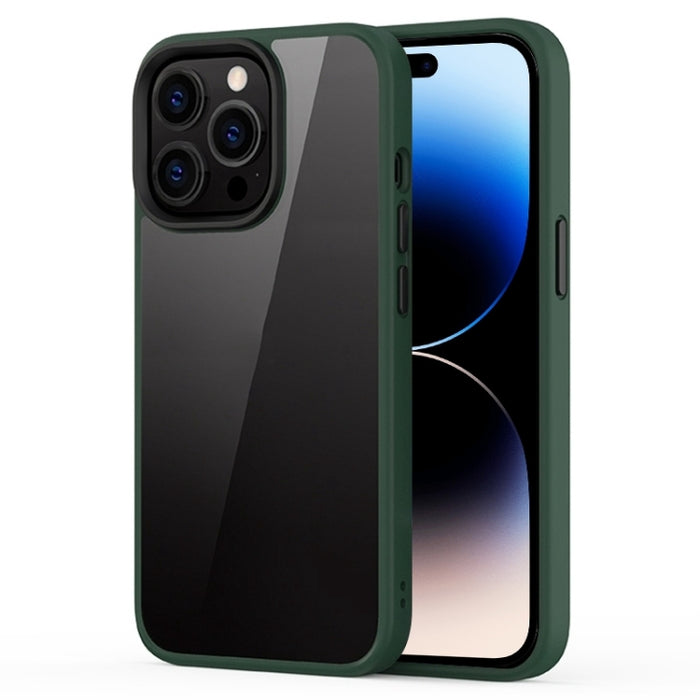 Estuche para teléfono transparente esmerilado híbrido Ming Shield
