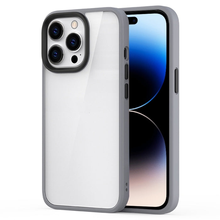 Estuche para teléfono transparente esmerilado híbrido Ming Shield