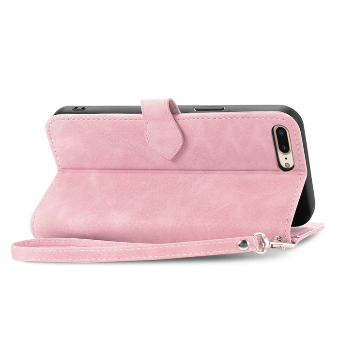 Estuche para teléfono de cuero a prueba de golpes con flores en relieve