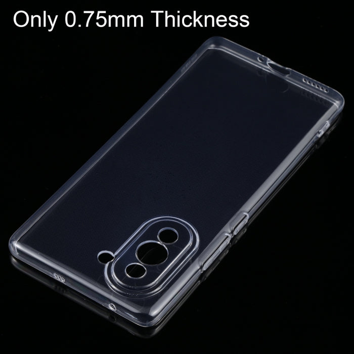 Caja de teléfono de TPU transparente ultrafina de 0,75 mm