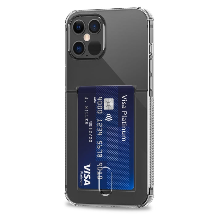 Caja de teléfono de TPU transparente con ranuras para tarjetas