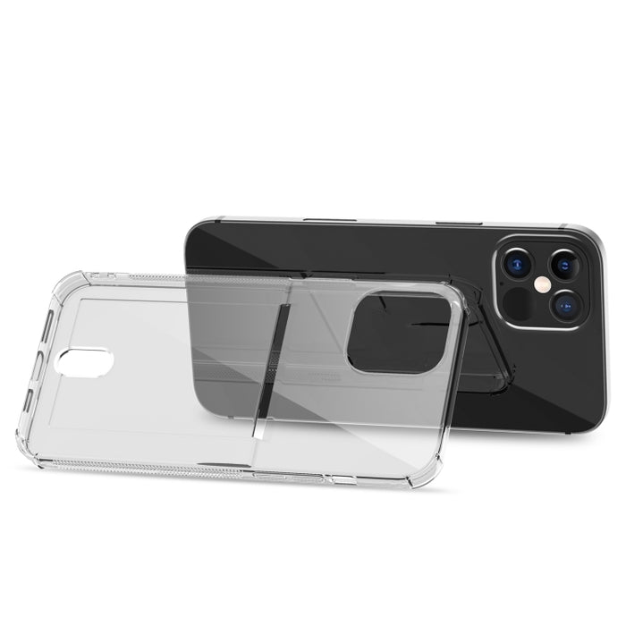 Caja de teléfono de TPU transparente con ranuras para tarjetas