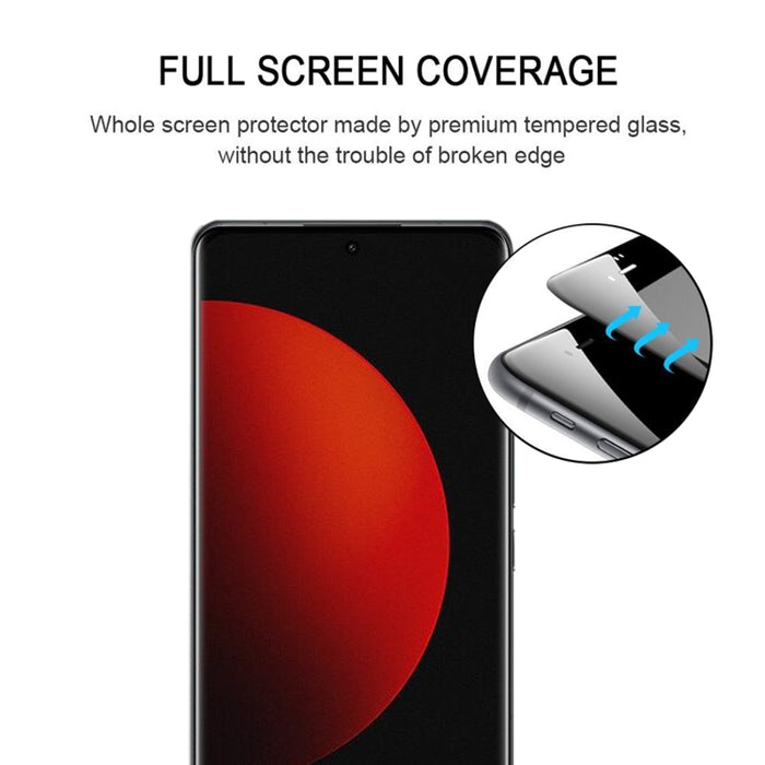 Película de vidrio templado de pantalla completa de borde curvo, For Xiaomi 12S Ultra (1 PC)