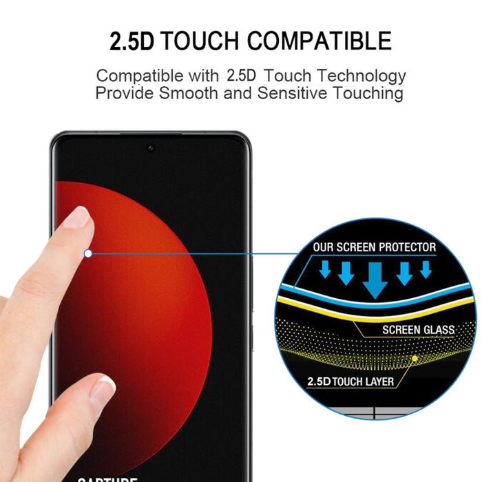 Película de vidrio templado de pantalla completa de borde curvo, For Xiaomi 12S Ultra (1 PC)