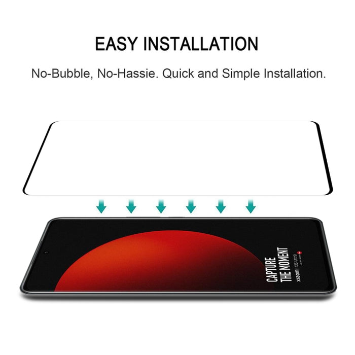 Película de vidrio templado de pantalla completa de borde curvo, For Xiaomi 12S Ultra (1 PC)