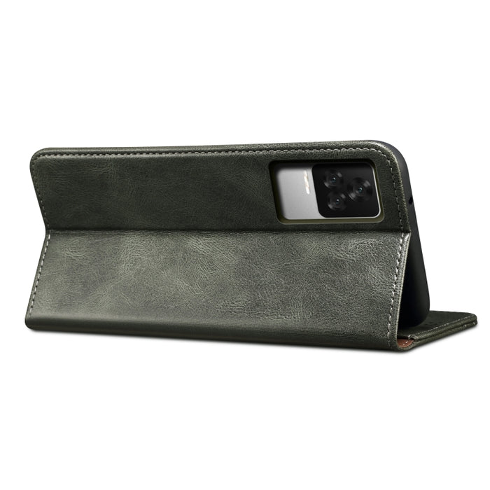 Estuche para teléfono de cuero con textura de caballo loco de cera simple UItra, For Xiaomi Redmi K40S, For Xiaomi Redmi K50 / K50 Pro, For OPPO Realme 9i / A76 / A36