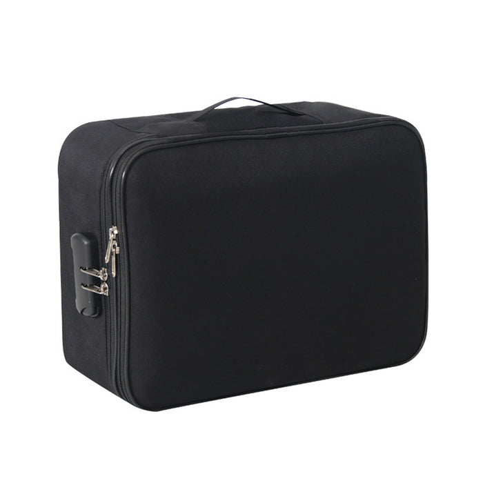 Bolsa de almacenamiento de documentos de tela plegable de múltiples capas de gran capacidad