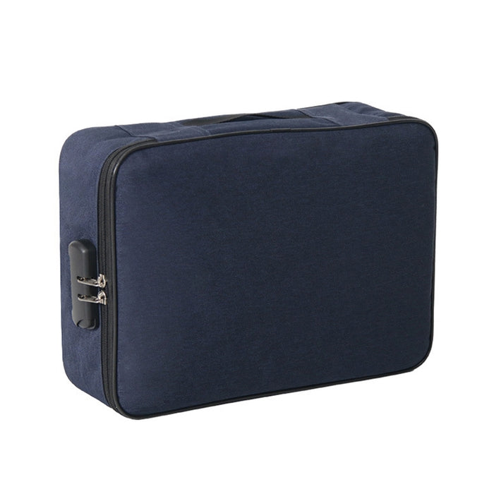 Bolsa de almacenamiento de documentos de tela plegable de múltiples capas de gran capacidad