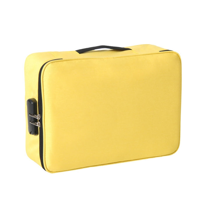 Bolsa de almacenamiento de documentos de tela plegable de múltiples capas de gran capacidad