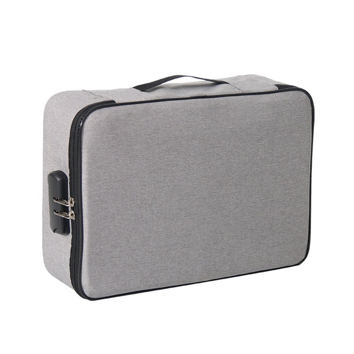 Bolsa de almacenamiento de documentos de tela plegable de múltiples capas de gran capacidad