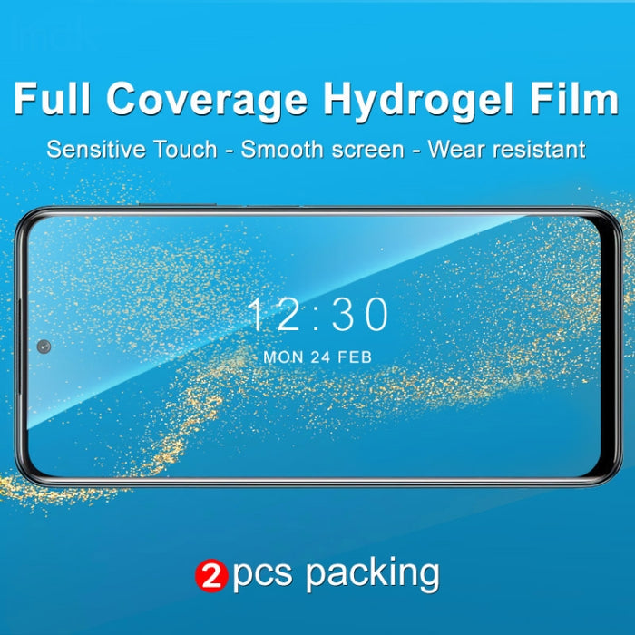 2 protectores frontales de película de hidrogel de pantalla completa curva imak., For Xiaomi Redmi Note 11SE 5G/Redmi Note 10 5G/Redmi Note 10T 5G/Poco M3 Pro 4G/Poco M3 Pro 5G, For Xiaomi Redmi Note 11T Pro 5G/Redmi Note 11T Pro+ 5G