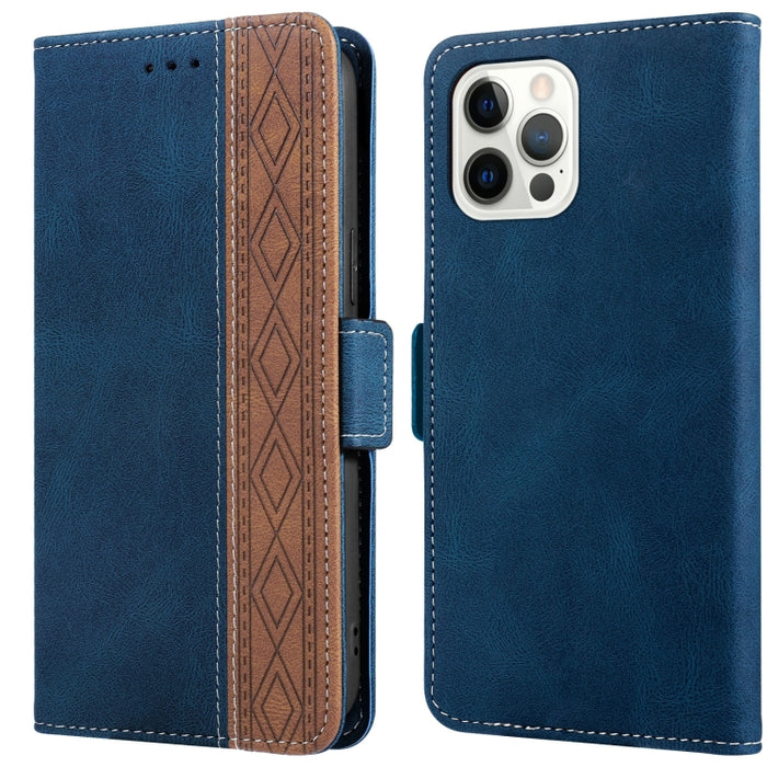 Estuche de cuero RFID magnético cosido