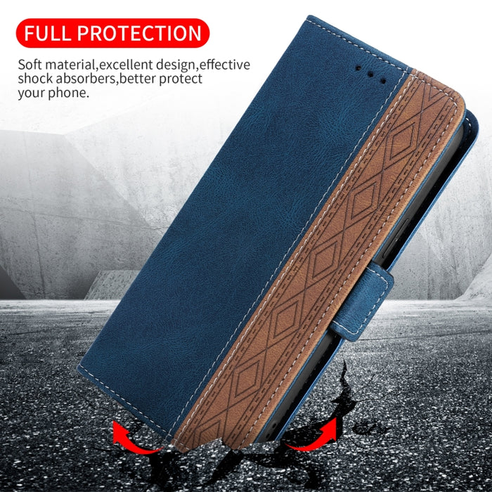 Estuche de cuero RFID magnético cosido
