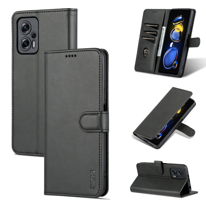 AZNS Skin Feel Calf Texture Flip Funda de cuero para teléfono, For Xiaomi Redmi Note 11T Pro/POCO X4 GT, For OPPO Reno8, For OPPO Reno8 Pro, For Huawei Nova 9Z/Enjoy 50 Plus