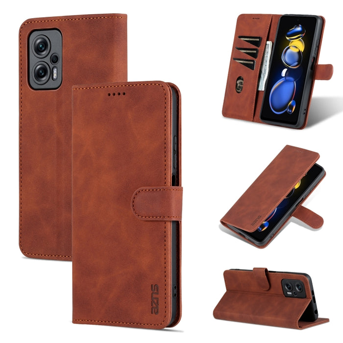 AZNS Skin Feel Calf Texture Flip Funda de cuero para teléfono, For Xiaomi Redmi Note 11T Pro/POCO X4 GT, For OPPO Reno8, For OPPO Reno8 Pro, For Huawei Nova 9Z/Enjoy 50 Plus
