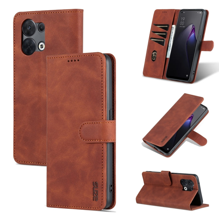 AZNS Skin Feel Calf Texture Flip Funda de cuero para teléfono, For Xiaomi Redmi Note 11T Pro/POCO X4 GT, For OPPO Reno8, For OPPO Reno8 Pro, For Huawei Nova 9Z/Enjoy 50 Plus