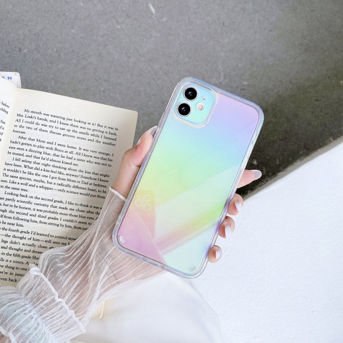 Estuche para teléfono 2 en 1 TPU + PC con revestimiento colorido