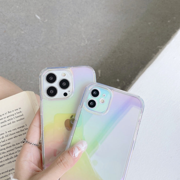 Estuche para teléfono 2 en 1 TPU + PC con revestimiento colorido