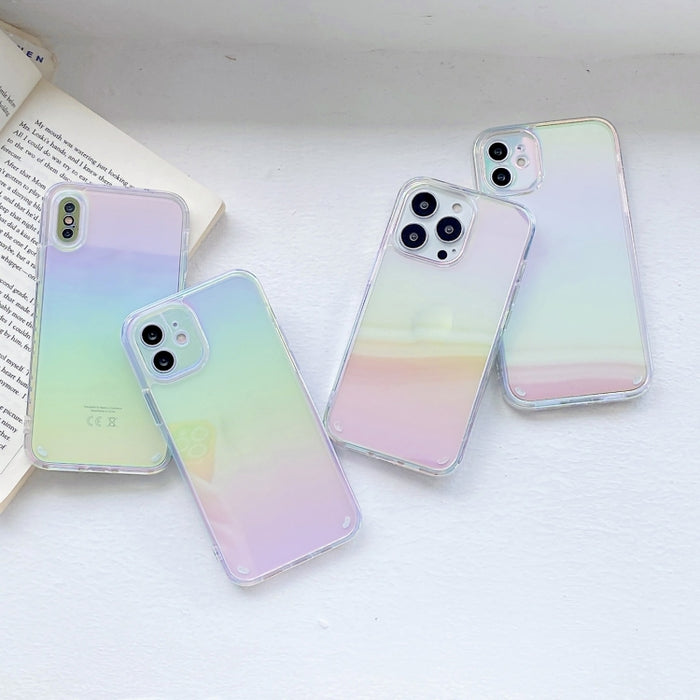 Estuche para teléfono 2 en 1 TPU + PC con revestimiento colorido