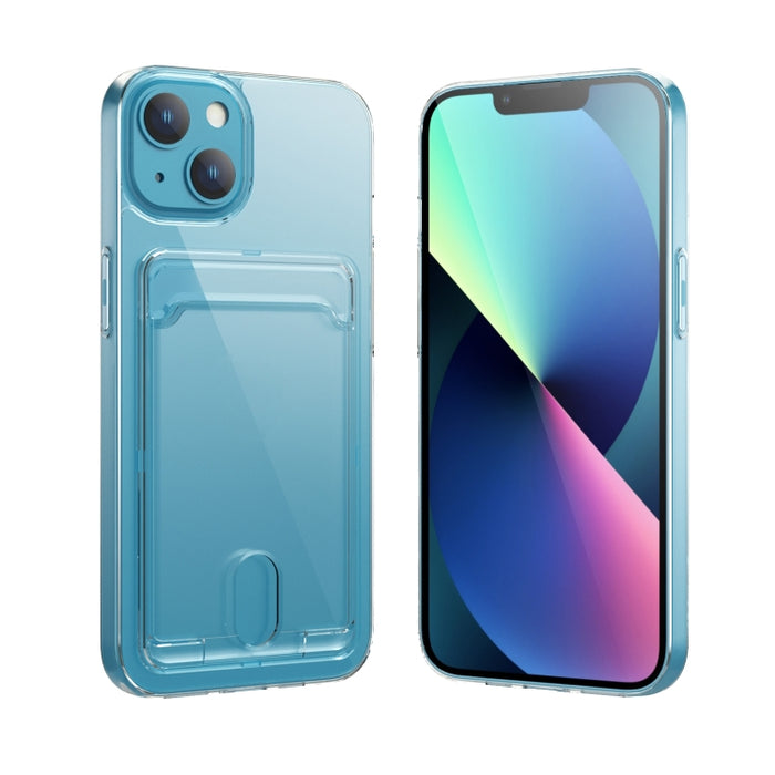 Ranura para tarjeta de cristal PC + TPU Phone Case