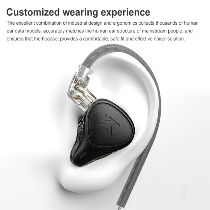 Auriculares internos híbridos de hierro con bobina electrostática KZ-ZEX PRO