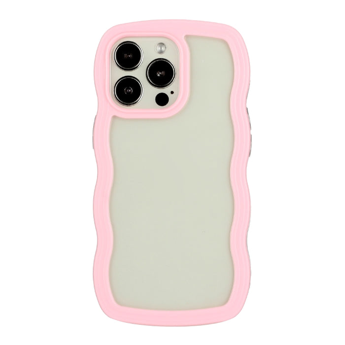 Funda transparente para PC Candy Color Wave TPU