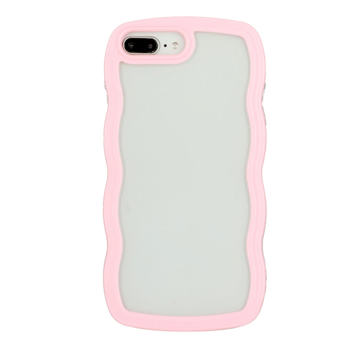 Funda transparente para PC Candy Color Wave TPU