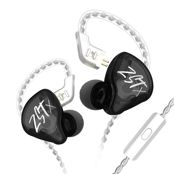 KZ-ZST X Ring Iron Hybrid Driver In-Ear Auricular con cancelación de ruido
