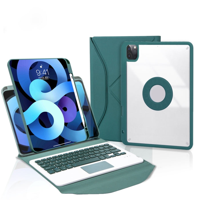 Z11B-A Ranura para lápiz Panel táctil Teclado Bluetooth Funda de cuero para tableta