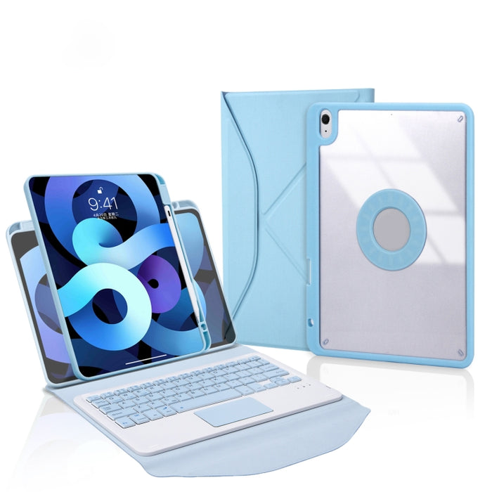 Z11B-A Ranura para lápiz Panel táctil Teclado Bluetooth Funda de cuero para tableta