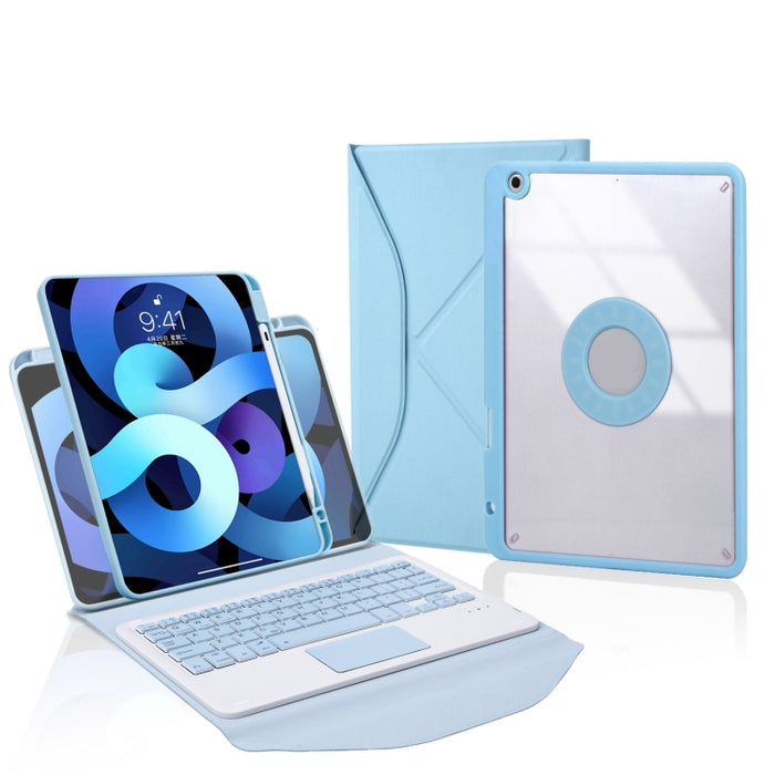 Z11B-A Ranura para lápiz Panel táctil Teclado Bluetooth Funda de cuero para tableta