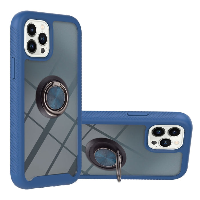 Estuche de PC + TPU de la serie Starry Sky Solid Color con soporte para anillo y función magnética