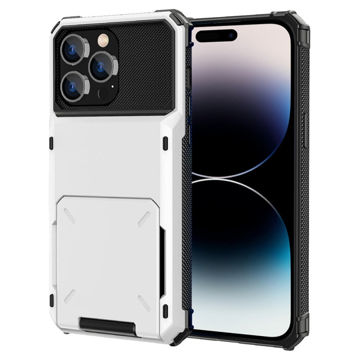 Estuche protector de armadura resistente resistente a los arañazos a prueba de golpes con ranura para tarjeta, For iPhone 14 Pro Max