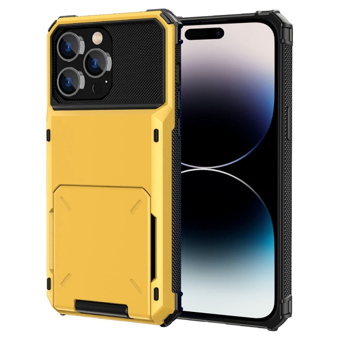 Estuche protector de armadura resistente resistente a los arañazos a prueba de golpes con ranura para tarjeta, For iPhone 14 Pro Max