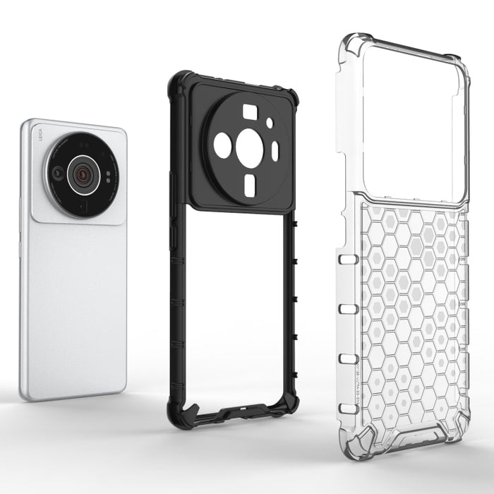 Caja del teléfono PC + TPU a prueba de golpes Honeycomb, For Xiaomi 12S Ultra 5G