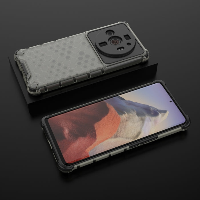 Caja del teléfono PC + TPU a prueba de golpes Honeycomb, For Xiaomi 12S Ultra 5G