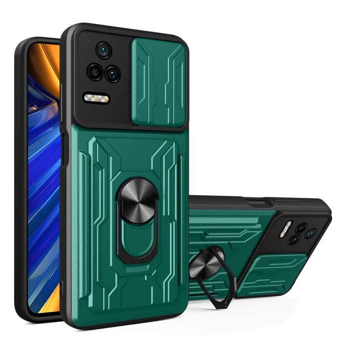 Estuche deslizante para teléfono con tarjeta Camshield, For Xiaomi Poco F4/Redmi K40S