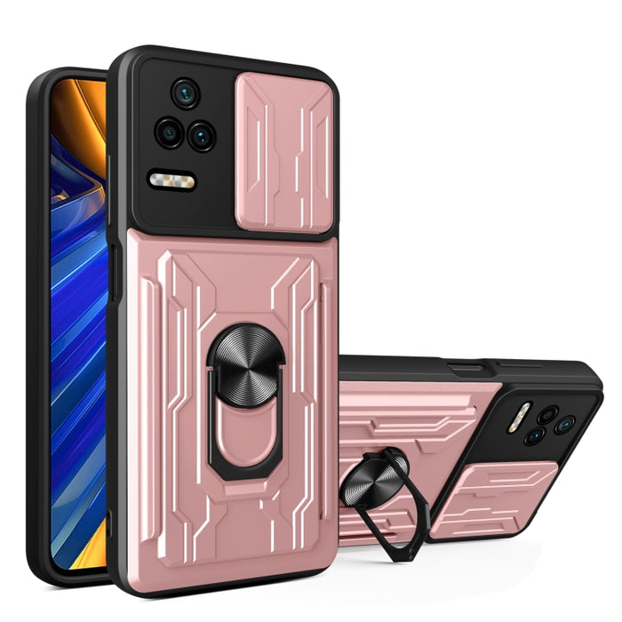 Estuche deslizante para teléfono con tarjeta Camshield, For Xiaomi Poco F4/Redmi K40S