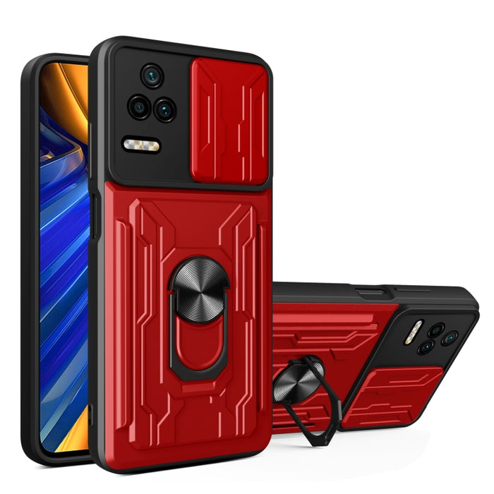 Estuche deslizante para teléfono con tarjeta Camshield, For Xiaomi Poco F4/Redmi K40S